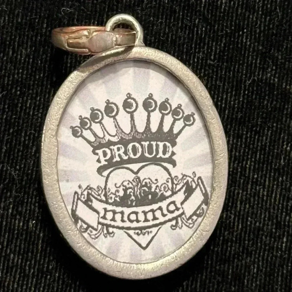 Pick Up Sticks Jewelry Proud Mama Charm. Two sided. Retired design. - Picture 2 of 3